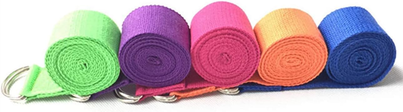 5-Pack Yoga Exercise Adjustable Straps 8Ft OR 10Ft with Durable D-Ring for Pilates & Gym Workouts Yoga Fitness | Hold Poses, Stretch, Improve Flexibility & Maintain Balance - Image 7
