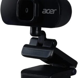 acer Full HD USB Streaming 2MP Webcam | 1080P HD | 360° Rotation | Digital Microphone | Plug & Play for Desktop or Laptop PC | Stream for Zoom, Skype, Facetime, YouTube | Conference Calls & MS Teams