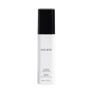 LolaVie Glossing Detangler – 5 oz – Delivers 15x Softer, Smoother Hair & 99% Reduction in Flyaways – 450-Degree Heat Protectant – Color Safe – All Hair Types
