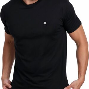 INTO THE AM Mens T Shirts Soft Cotton Blend Crew Neck Tee S – 4XL Athletic Fit Plain Casual T-Shirt for Men