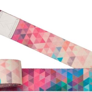 yogadesignlab | The Yoga Strap | Luxurious, Extra Long, Super Soft, Eco Printed | Studio Quality, Adjustable | Safely Stretch Further and Hold Longer | 8 ft Long