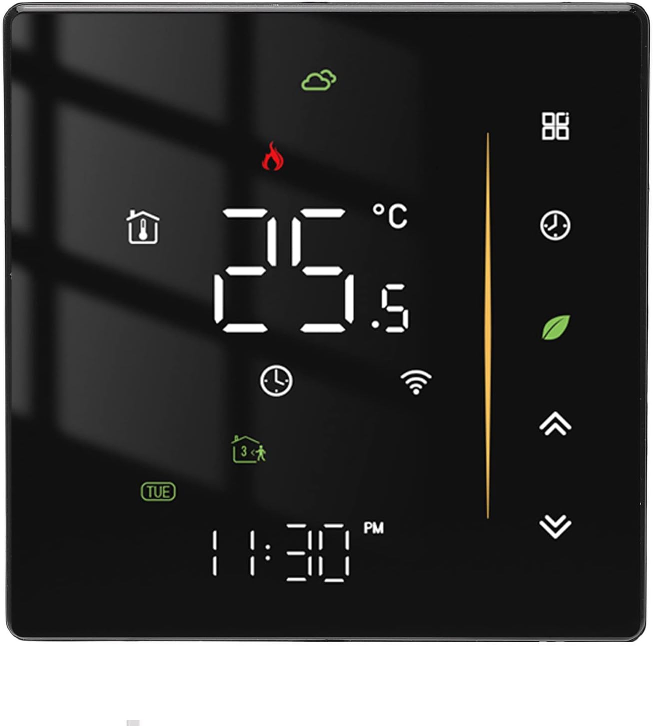 Smart Thermostat, Smart Thermostat Professional WIFI Programmable APP Control Energy Saving Flame Retardant Home Thermostat 95 to, Programmable - Image 2