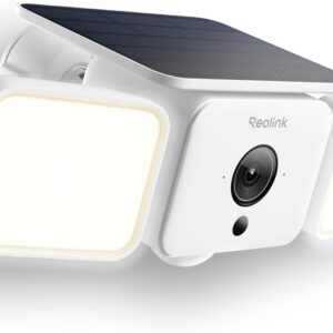 REOLINK Solar Floodlight Cam, 2K 150° Security Cameras Wireless Outdoor, Up to 1000lm Light & Siren Alarm, AI/PIR Motion-Activated Floodlight, Color Night Vision, WiFi 6 2.4/5GHz, IP66