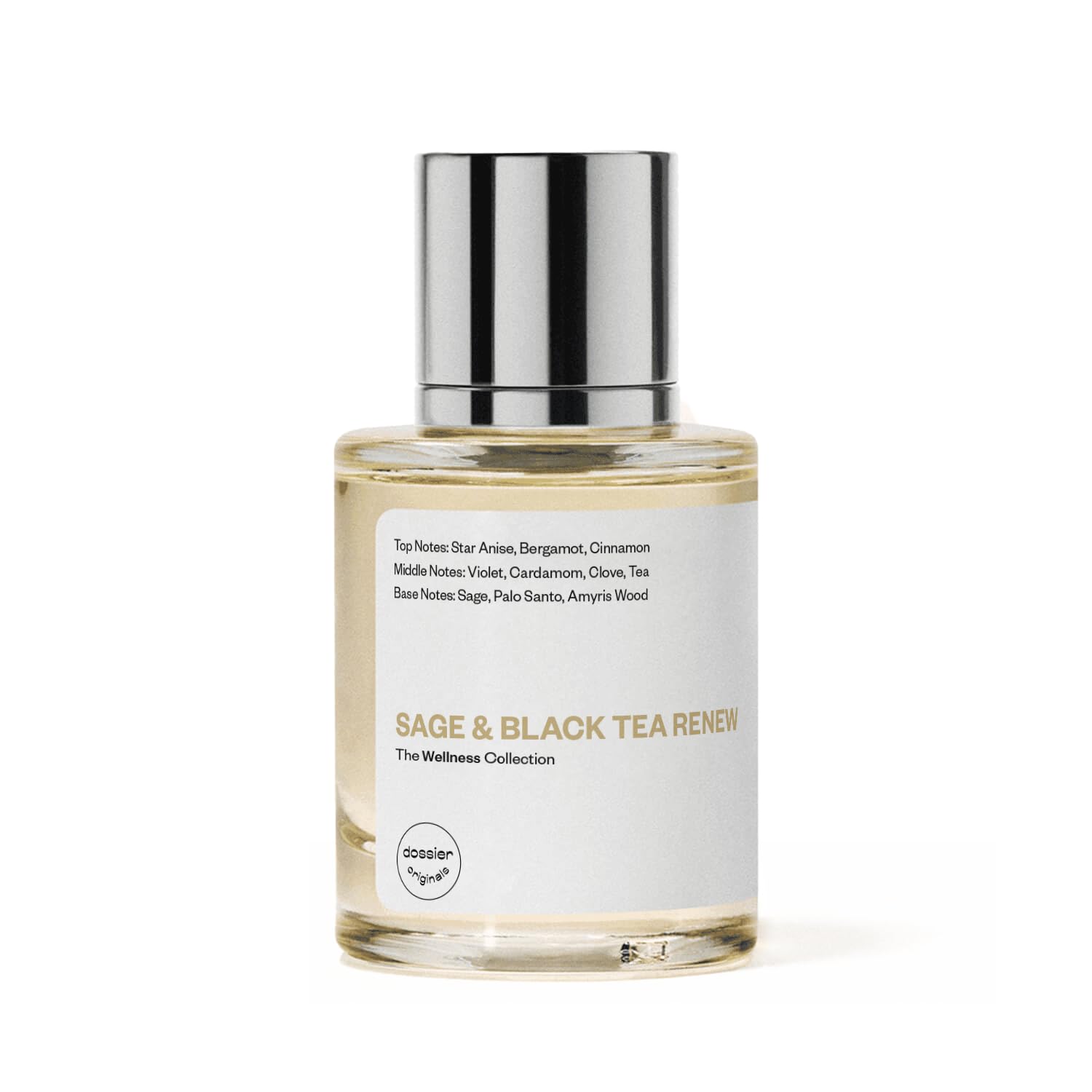 Dossier Original Eau de Parfum - Sage & Black Tea Renew - Unisex - Allure Best of Beauty Award Winner - 50 ML Long-lasting Perfume Crafted in France - Image 4