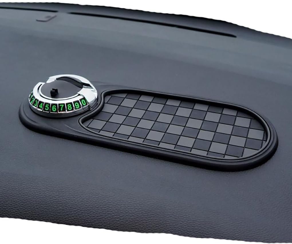 Multifunctional Car Anti-Slip Mat Mobile Phone Holder for Dashboard - Non-Slip Sticky Mount Stand for Car, Adjustable and Secure Grip for Phones, GPS, and Accessories (Silvery)