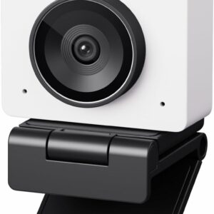 OBSBOT Meet 2-4K Webcam for PC with 1/2″ Sensor, AI Framing & Autofocus, Beauty Mode, Lightweight, Gesture Control, HDR, Dual Microphone, 60 FPS, Web Cam for Streaming, Meeting, Gaming. (Cloud White)