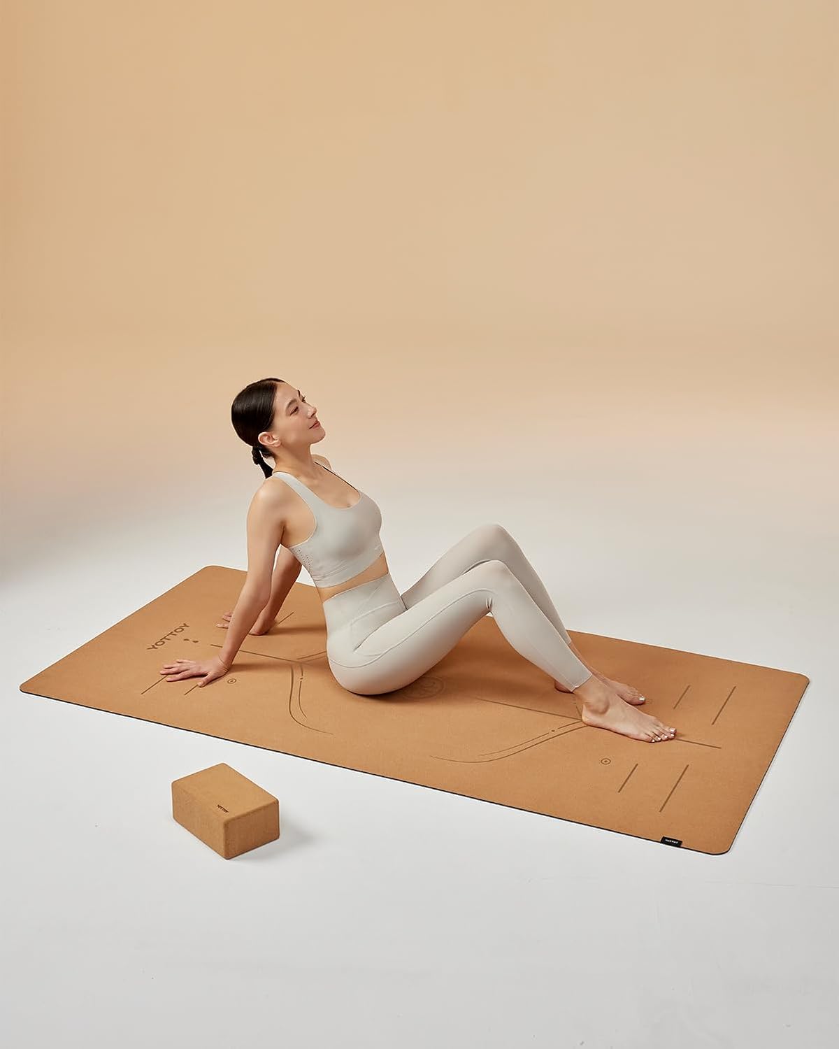 YOTTOY Yoga Mat,Non-Slip Hot Yoga Mat with Anti-Tear Design and Friendly Natural Rubber Mat with Strap and Bag - Image 8
