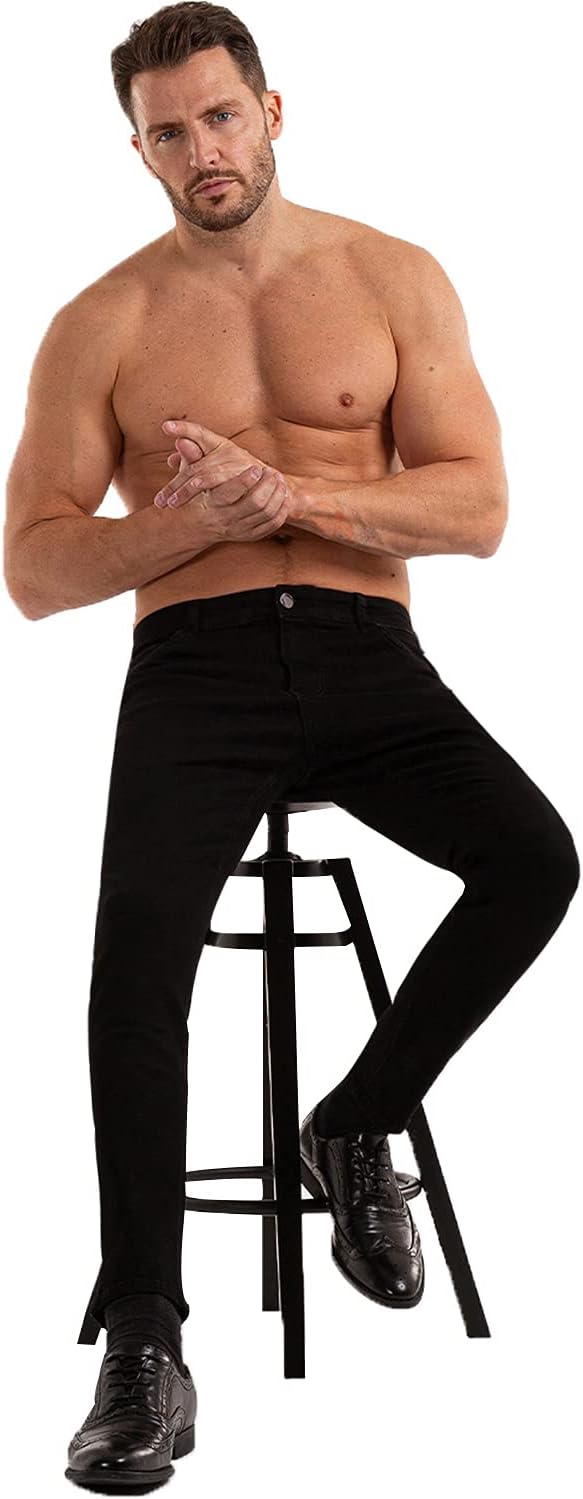 Heyfanee Mens Slim Fit Jeans Stretch Denim Pants for Men - Image 4