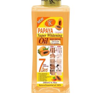 Soft 7 papaya Oil, Natural Moisturizing Oil for Face and Body, All Skin Types 6.7oz /200ml