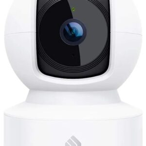 Kasa 1080p Indoor Pan/Tilt Wired Security Camera – Works as a Baby & Pet Monitor, Motion Detection & Tracking, 2-Way Audio, Night Vision, Subscription-Free Local Storage or Optional Cloud, EC70