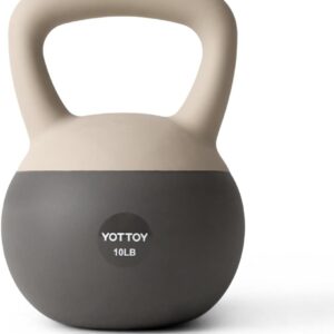 YOTTOY Soft Kettlebell, Set for Strength Training Kettlebells & Home Workouts, Soft-Sided Cushioned Base, Wide-Handle – Ideal for Men, Women, & Beginners