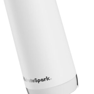 HidrateSpark 32oz Chug Water Bottle with Silicone Boot – Air Tag Compatible – White