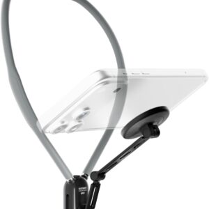 NEEWER Magnetic Phone Neck Holder, Quick Release Cell Phone Chest Mount Stand Adjustable Compatible with MagSafe iPhone Samsung Android, Accessories Kit for POV Vlogging Selfies Video Recording, GP47