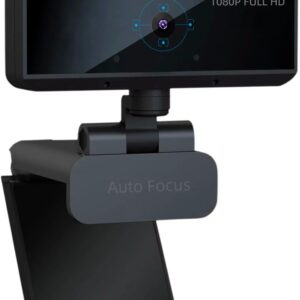 Full HD 1080P Webcam – Webcam for Pc – Auto Focus Webcams – Wide Angle Camera with Built-in Dual Mic for Laptop Computer or Desktop PC, Great for Live Streaming, Calls, Video Conferencing