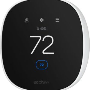 ecobee Smart Thermostat Essential – Energy Star Certified programmable Wi-Fi Thermostat – Works with Siri, Alexa, and Google Assistant (Renewed)