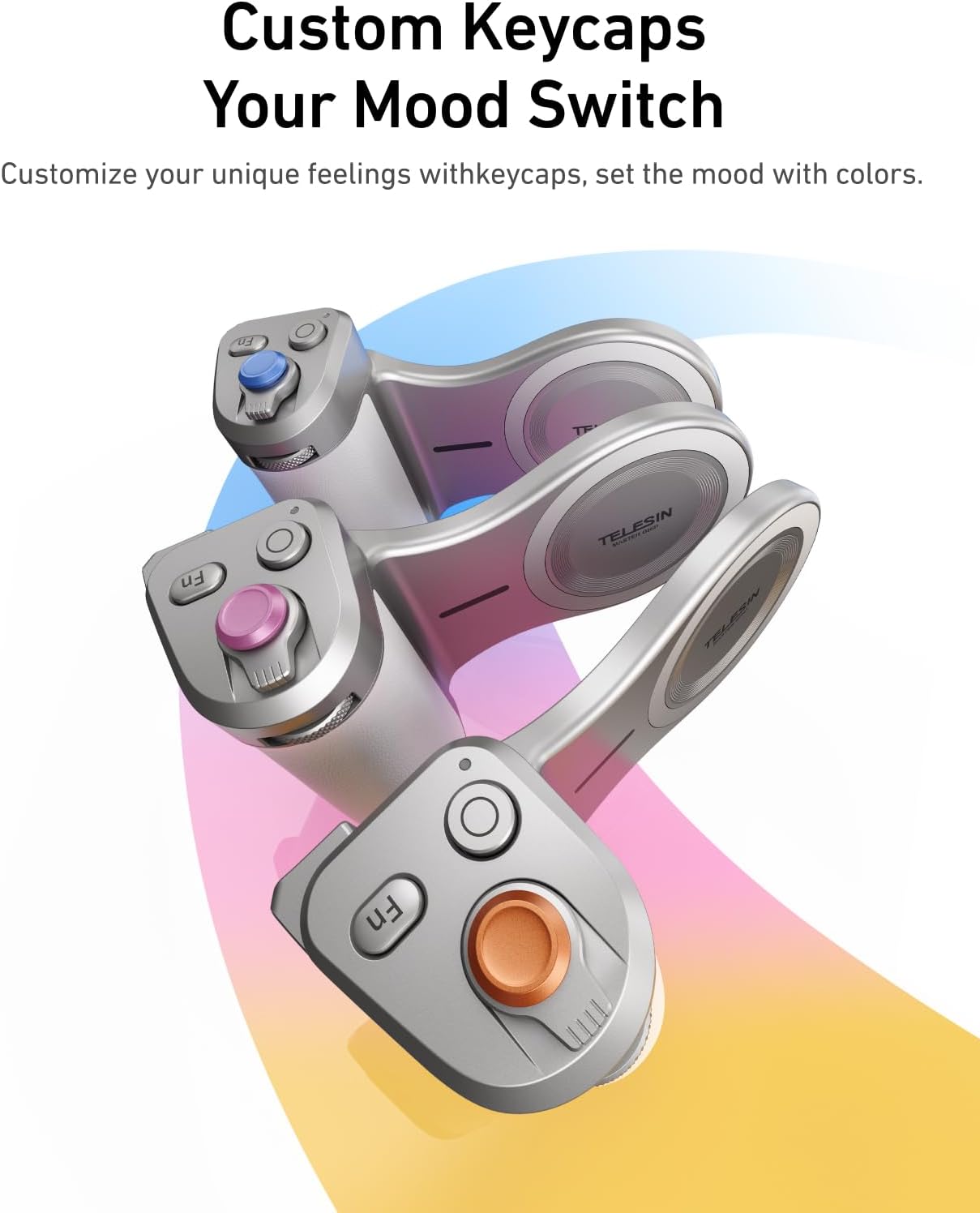 TELESIN Pro Shot Imaging Grip + Beauty Selfie Flash Light Bundle Kit | DSLR Style Feel, Ergonomic Grip, Strong Magnetic Hold | MagSafe Creator Kit for iPhone & Android | for Selfie, YouTube, Zoom Call - Image 8