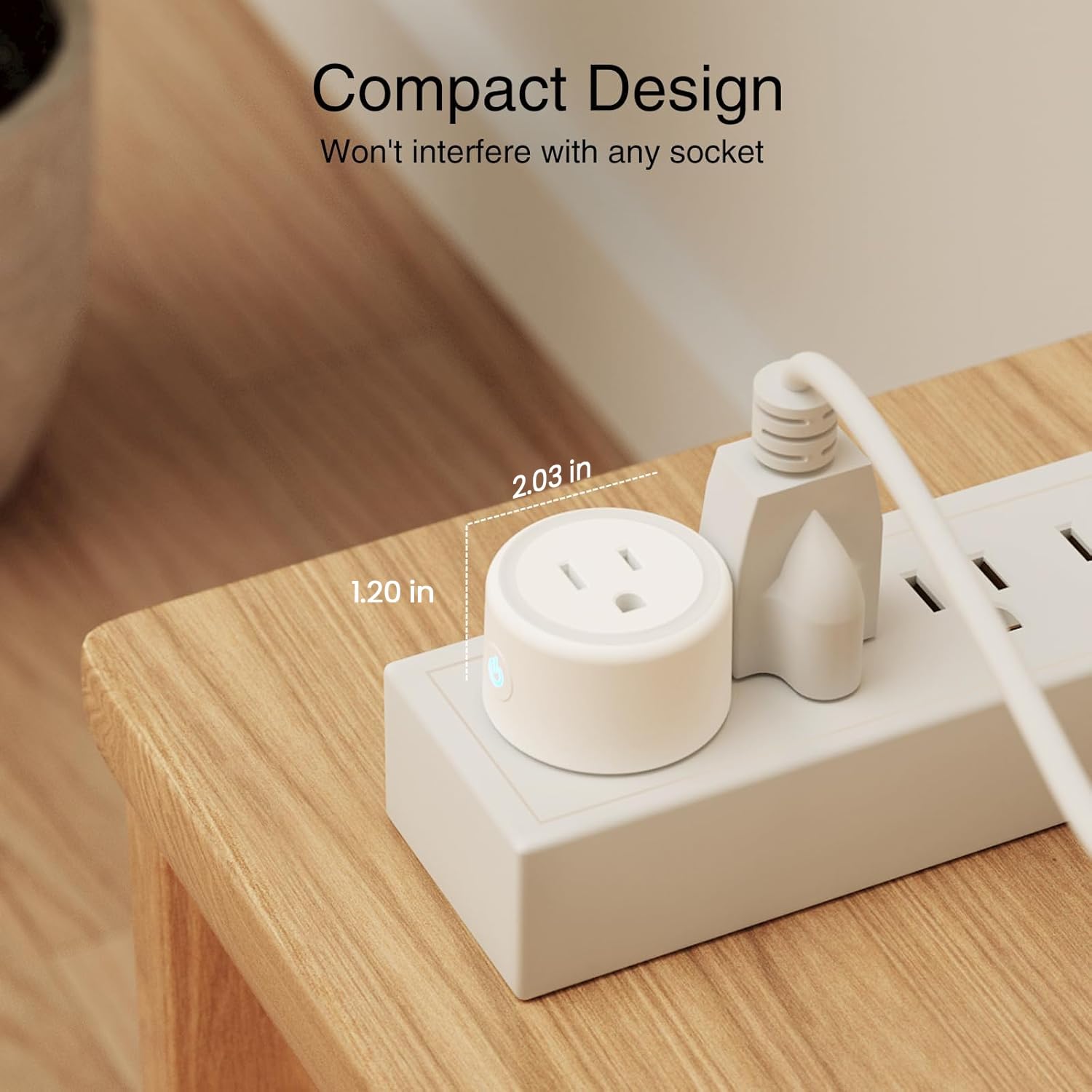 GHome Smart Plug, WiFi Smart Plugs Work with Alexa and Google Home, Smart Outlet Timer with APP Remote Control, 2.4GHz Wi-Fi Only, No Hub Required, ETL FCC Listed - Image 5