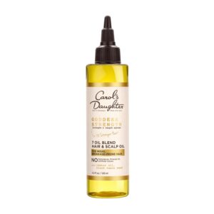 Carol’s Daughter Goddess Strength 7 Oil Blend Scalp and Hair Oil for Waves, Coils and Curls, Hair Treatment with Castor Oil, 4.2 Fl Oz