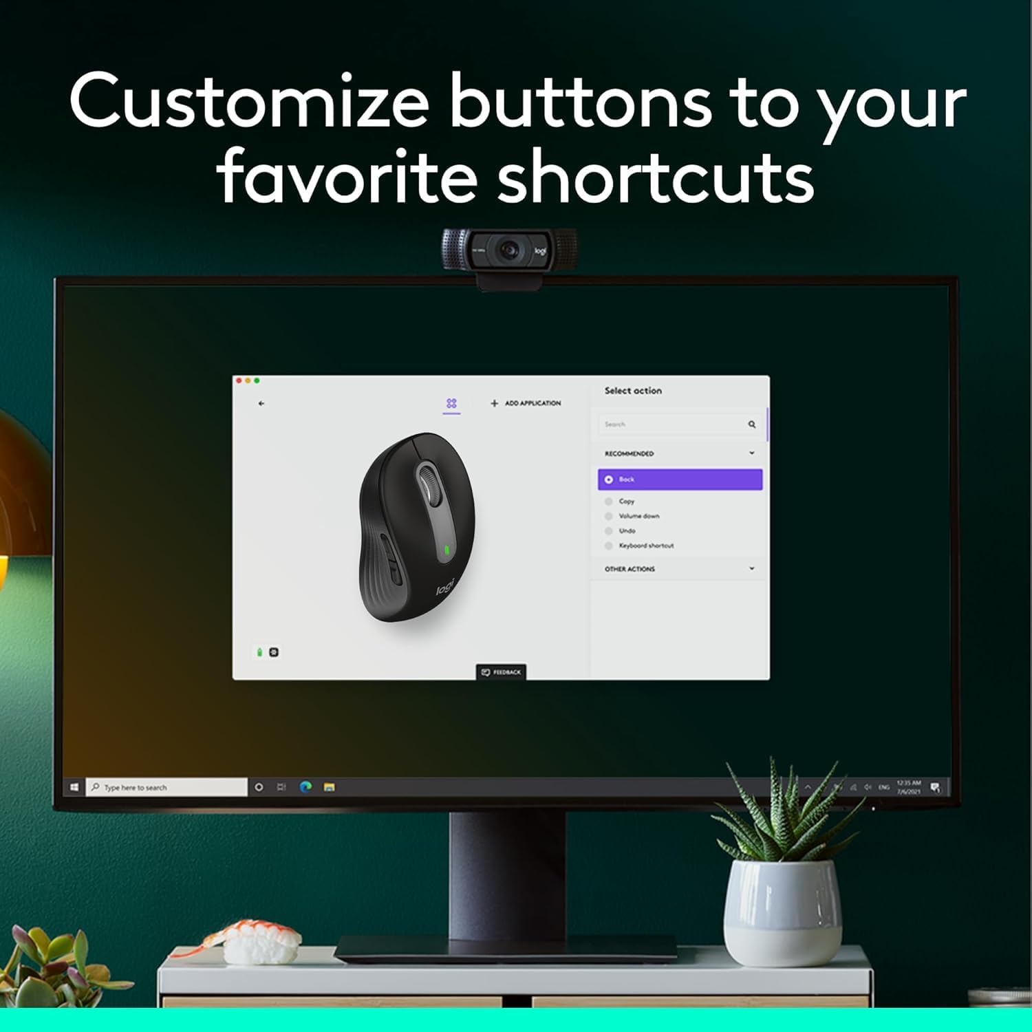 Logitech Signature M650 L Full Size Wireless Mouse - for Large Sized Hands, 2-Year Battery, Silent Clicks, Customizable Side Buttons, Bluetooth, for PC/Mac/Multi-Device/Chromebook - Black - Image 8