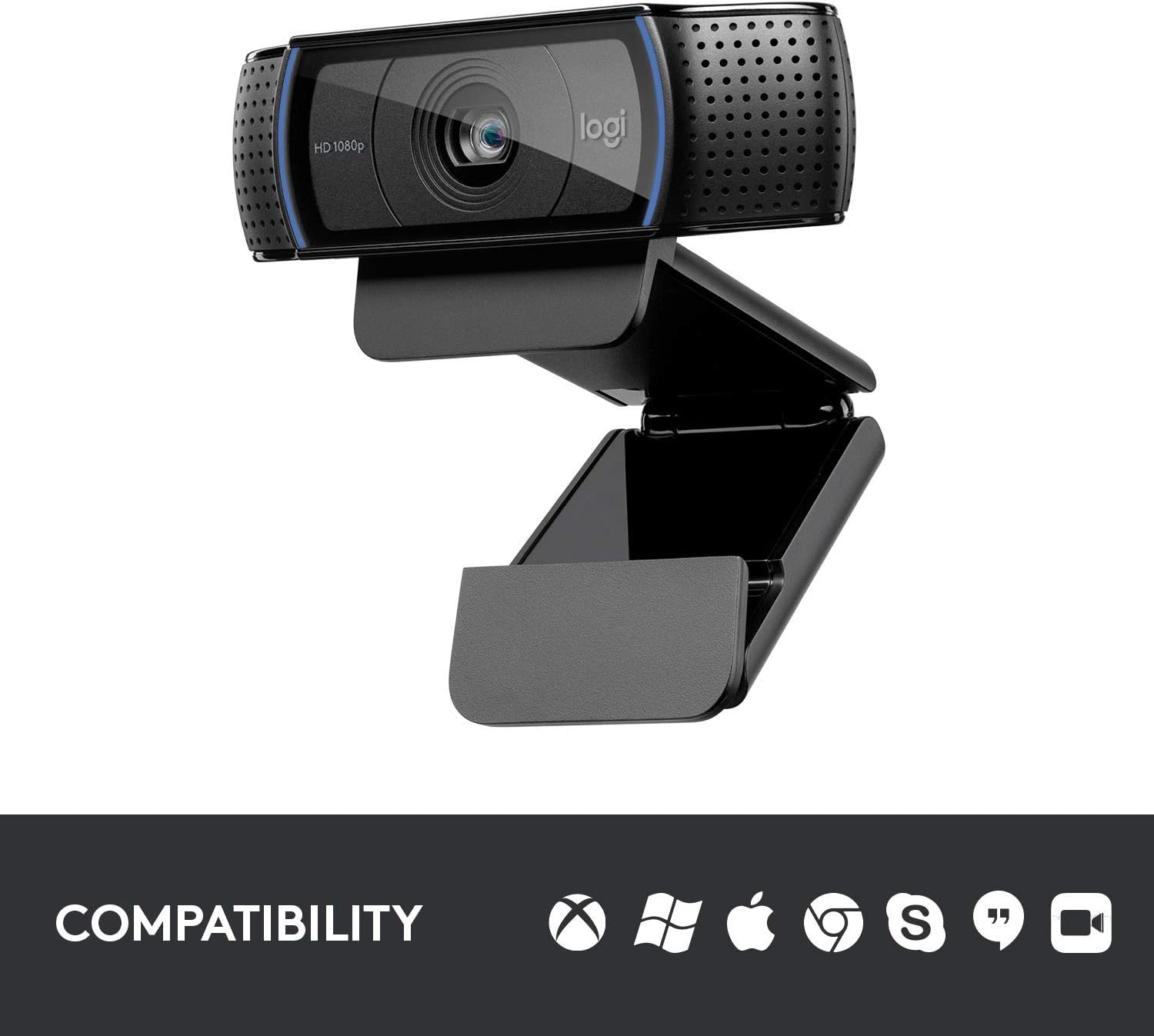 Logitech HD Pro Webcam C920, Widescreen Video Calling and Recording, 1080p Camera, Desktop or Laptop Webcam - Image 5