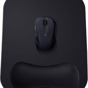 Gimars Large Smooth Superfine Fibre Memory Foam Ergonomic Mouse Pad Wrist Rest Support Mousepad with Nonslip Base for Laptop, Computer, Gaming&Office