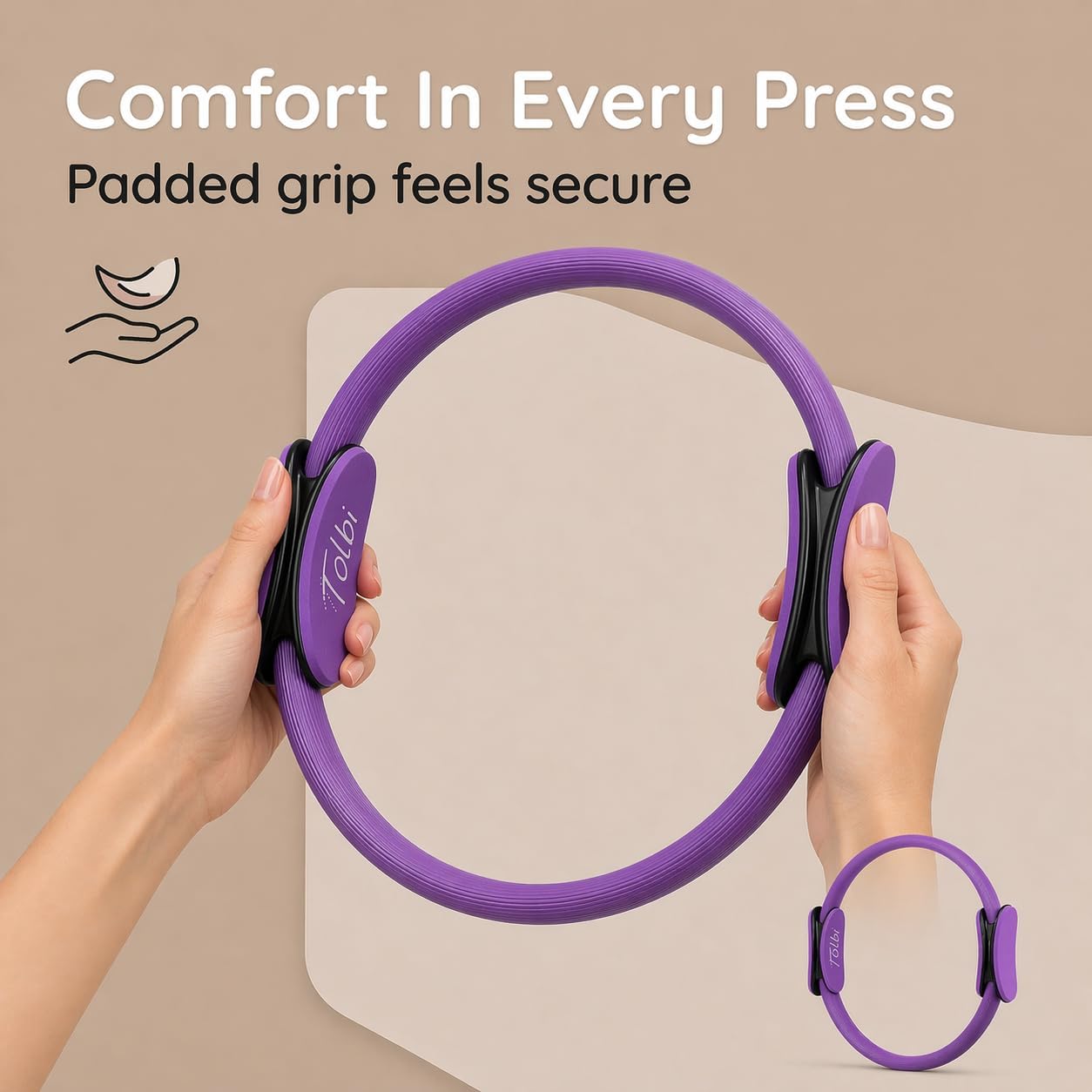 TTolbi Pilates Equipment Kit - Pilates Ring and Ball Set, Home Pilates Workout Kit for Women with Essential Accessories for At Home Workouts to Tone, Strengthen, Balance & Improve Flexibility - Image 5