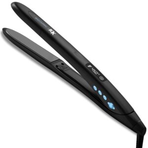 Bio Ionic 10X Styling Iron, Hair Straightener with 1″ Sonic Vibrating Plates, Flat Iron with Ion Generating Mineral Complex, Versatile Styler for Wavy & Straight Hairstyles