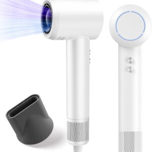 Hair Dryer, Ionic High-Speed Blow Dryer for Fast Drying with Brushless Motor, Portable Professional Hair Dryers with Magnetic Concentrator, Quiet Compact Hairdryer for Women & Men, Travel/Home/Salon