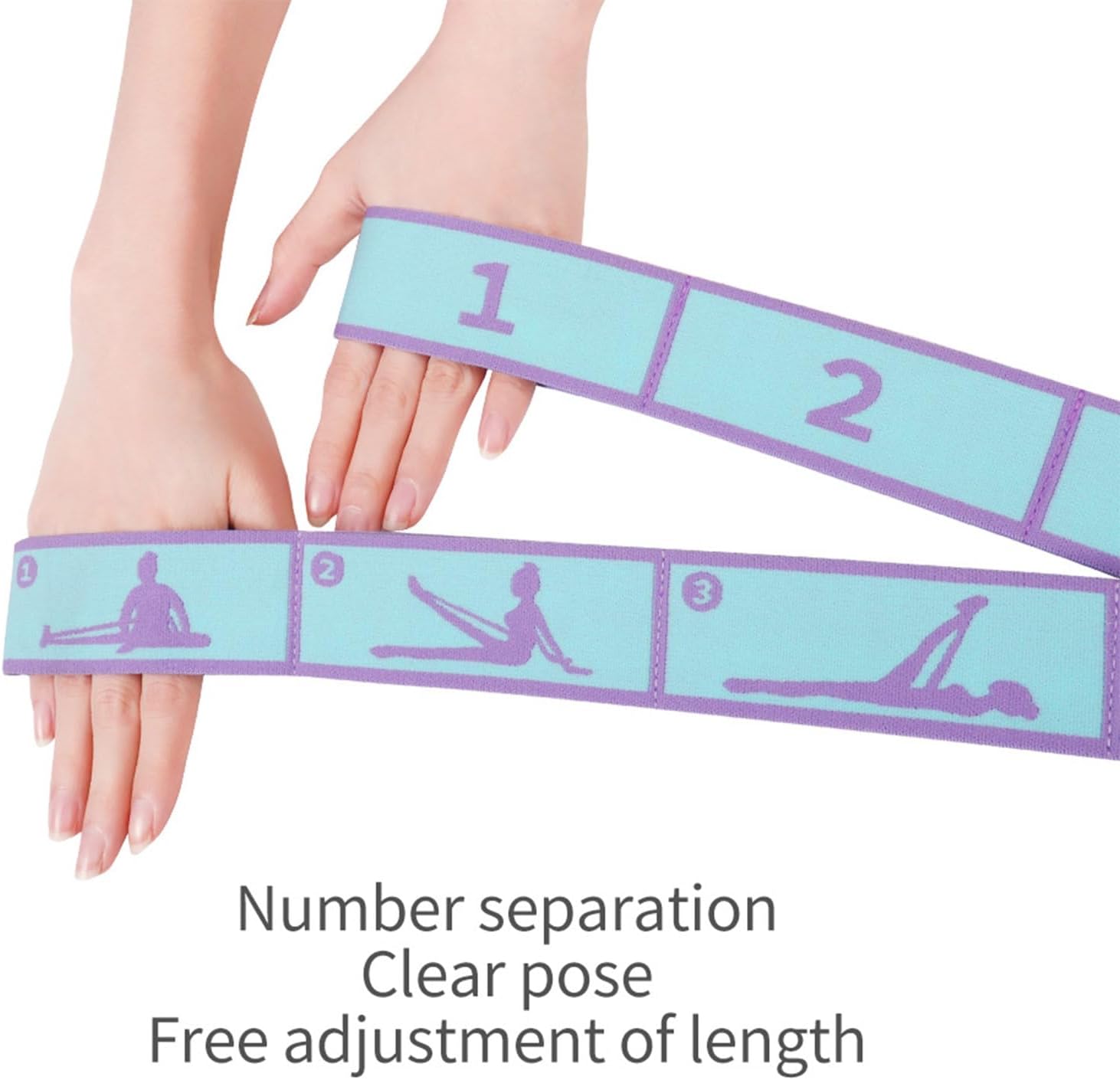 9 Loops Elastic Yoga Strap - Adjustable Stretching Band for Physical Therapy, Dance, Pilates & Gymnastics, Multi-Loop Exercise Band for Flexibility, Home Workout - Image 4