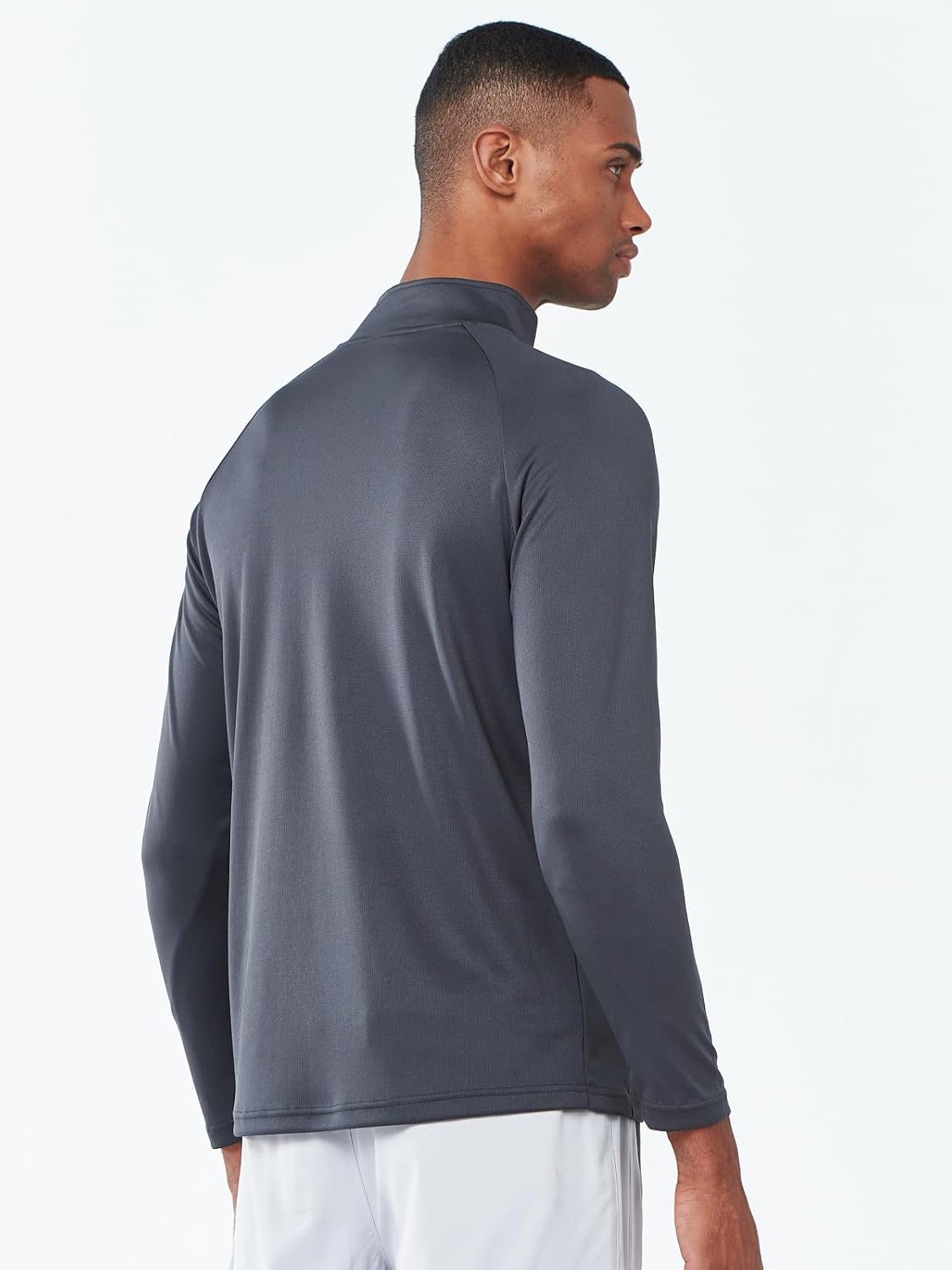 NORTHYARD Quarter Zip Pullover Men Running Shirt Long Sleeve Moisture Wicking Quick Dry Athletic Workout Shirts - Image 4