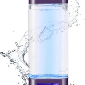Upgraded Hydrogen Water Bottle Deluxe Version, Up to 12000PPB, Smart Touchscreen Control SPE Hydrogen Generator with LED Display Portable Hydrogen Water Generator for Sports/Home/Office