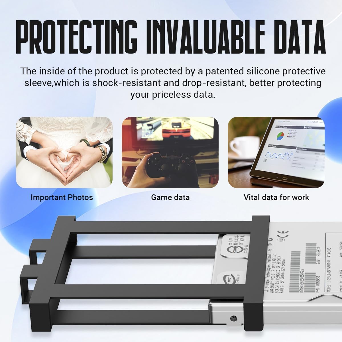 YOTUO Portable External Hard Drive Storage Expansion Mobile HDD USB 3.0 USB-C for PC, Mac, Desktop, Laptop, PS4, Xbox One X/S, Xbox 360, Office & Game (Black, 1TB) - Image 8
