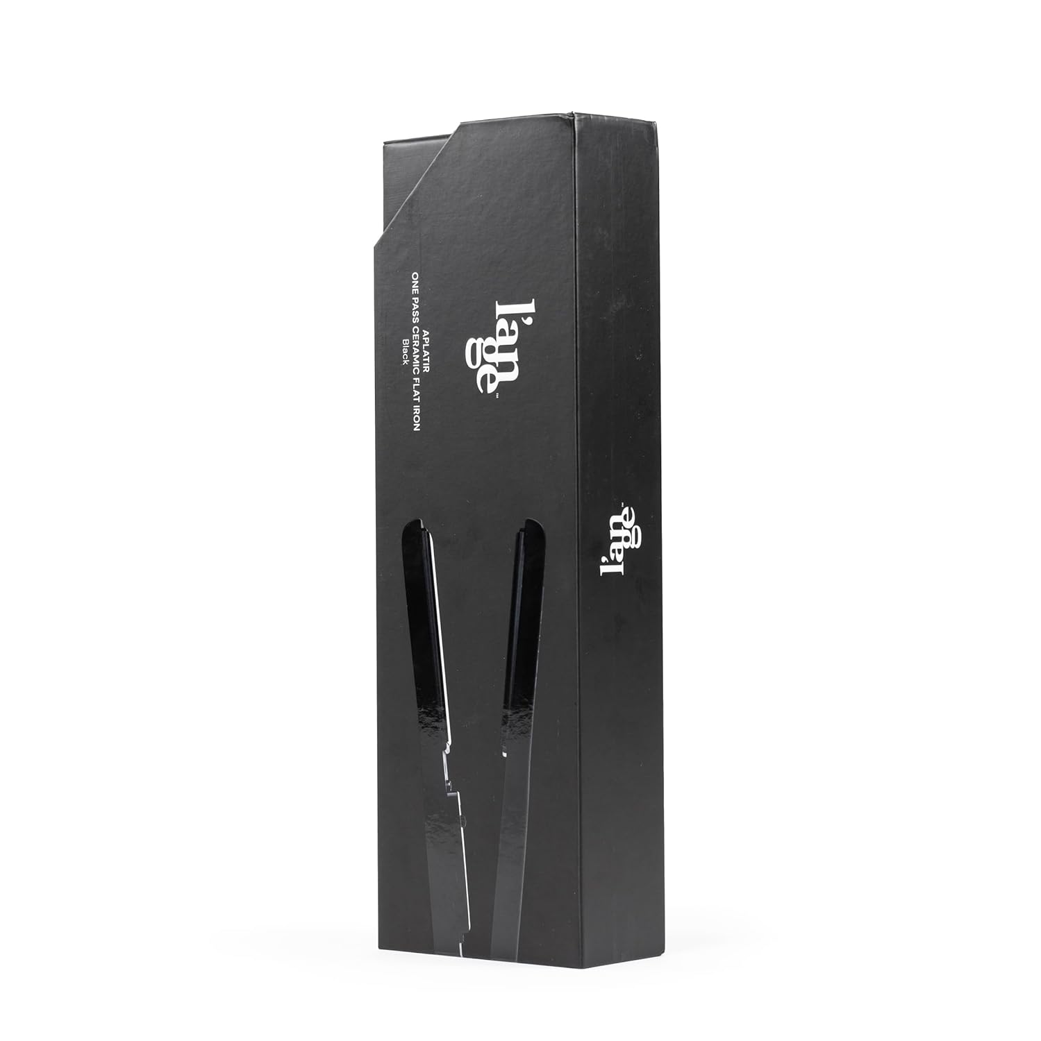 L'ANGE HAIR Aplatir Ceramic 1" Flat Iron | Adjustable Temp & Dual Voltage Hair Straightener | Tourmaline-Infused Plates for Smooth, Frizz-Free Styling | 1 Inch Styling Tool (Black) - Image 8