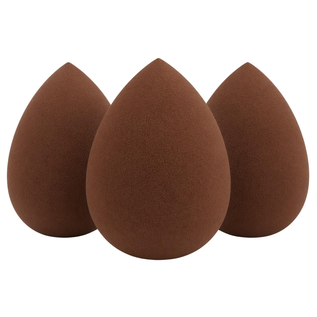 Makeup Beauty Blending / 3 Pack Latex-Free Beauty Sponge/Makeup Blender Foundation, Concealer & Powder/Cosmetic Makeup Applicator (Coffee)
