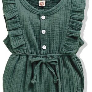 Renotemy Newborn Infant Baby Girl Clothes Rompers Summer Jumpsuits Short Sleeve Romper Infant Baby Clothes Girl