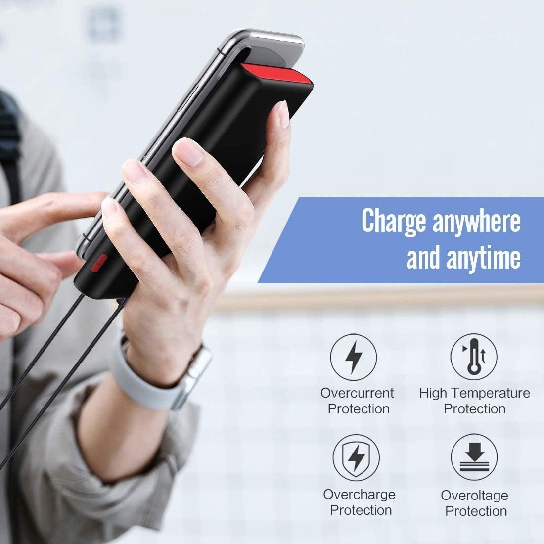 Portable Charger Power Bank 25800mAh,5V/3A Fast Charging Portable Phone Charger,3 USB Ports External Battery Pack Backup Travel Camping Essential for iPhone 17/16/15/14,Samsung Galaxy Android iPad etc - Image 6