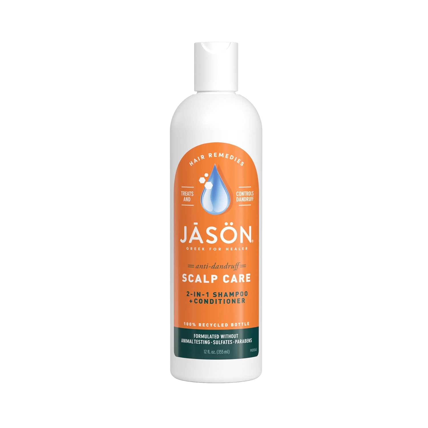 Jason Dandruff Relief Treatment 2-in-1 Shampoo & Conditioner, 12 Oz