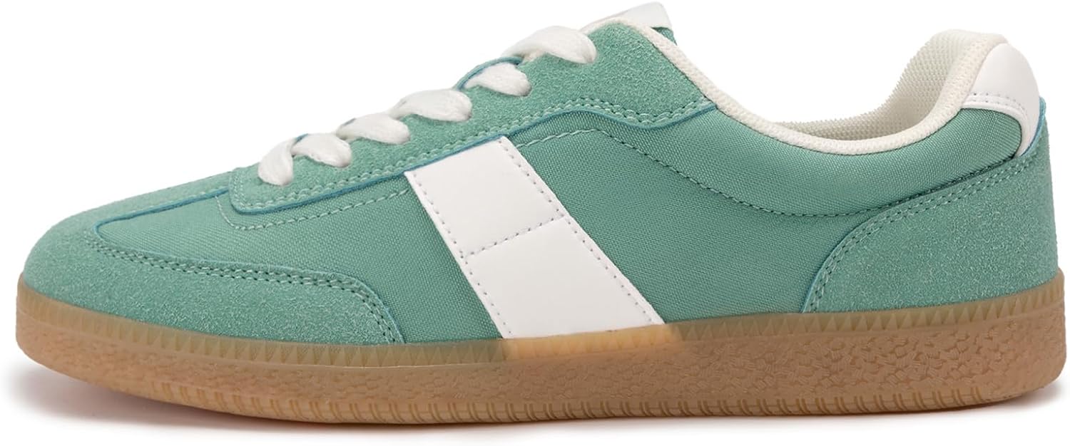 Rihero Women's Fashion Sneakers Comfortable Walking Shoes Casual Lace-Up Non Slip Sneakers - Image 3