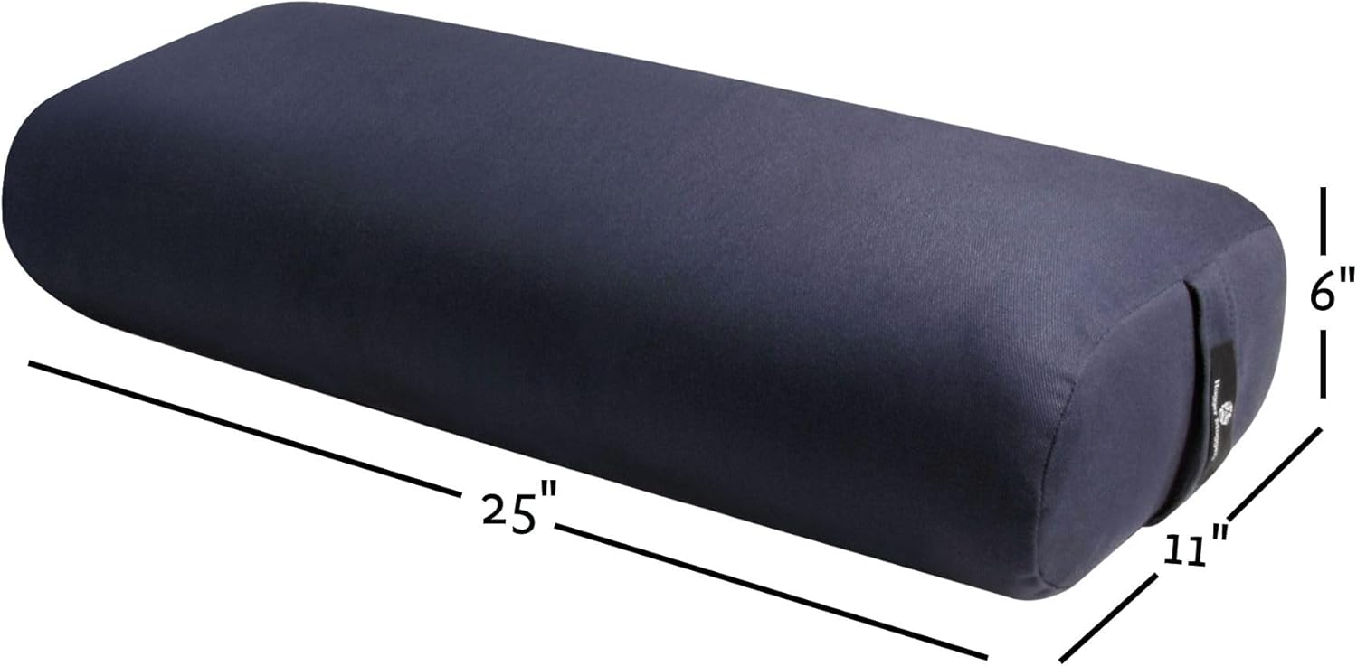 Hugger Mugger Standard Yoga Bolster - Firm, Supportive, Handmade, Durable - Image 2