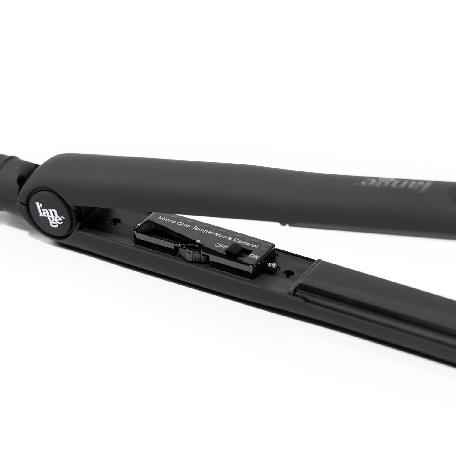 L'ANGE HAIR Aplatir Ceramic 1" Flat Iron | Adjustable Temp & Dual Voltage Hair Straightener | Tourmaline-Infused Plates for Smooth, Frizz-Free Styling | 1 Inch Styling Tool (Black) - Image 4