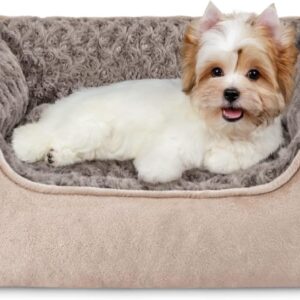JOEJOY Rectangle Dog Bed for Large Medium Small Dogs – Washable Orthopedic Sofa Bed, Soft Breathable Puppy & Pet Cuddler, Durable Calming Dog Bed with Anti-Slip Bottom, Multiple Sizes, Beige