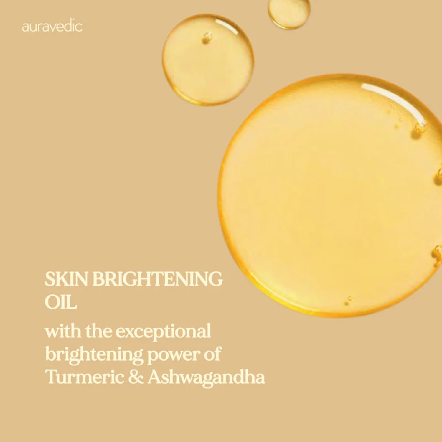 Auravedic Turmeric Oil for Glowing Skin | Face Massage Oil with Saffron & Ashwagandha | Supports Radiance & Skin Clarity | Suitable for All Skin Types | 3.38 Fl Oz (100 ml) - Image 2