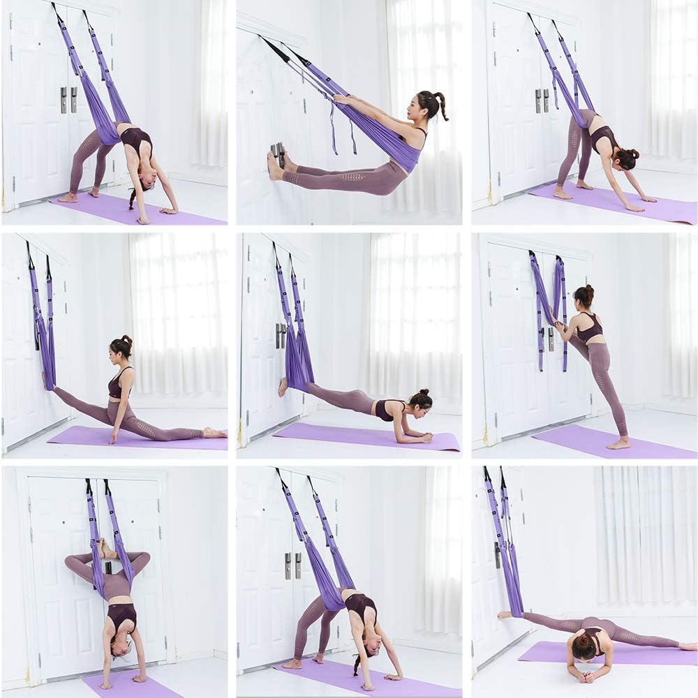 Leg Stretcher Strap, Stretching Equipment with Door Anchor Flexibility Trainer Backbend Assist for Dance Aerial Yoga Ballet Leg Stretching Exercise - Image 6
