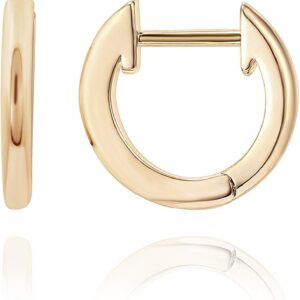PAVOI 14K Gold Plated Ear Cuff | Gold Huggie Earrings for Women | Dainty Cuff Earrings & Small Hoops | Trendy Fashion Jewelry