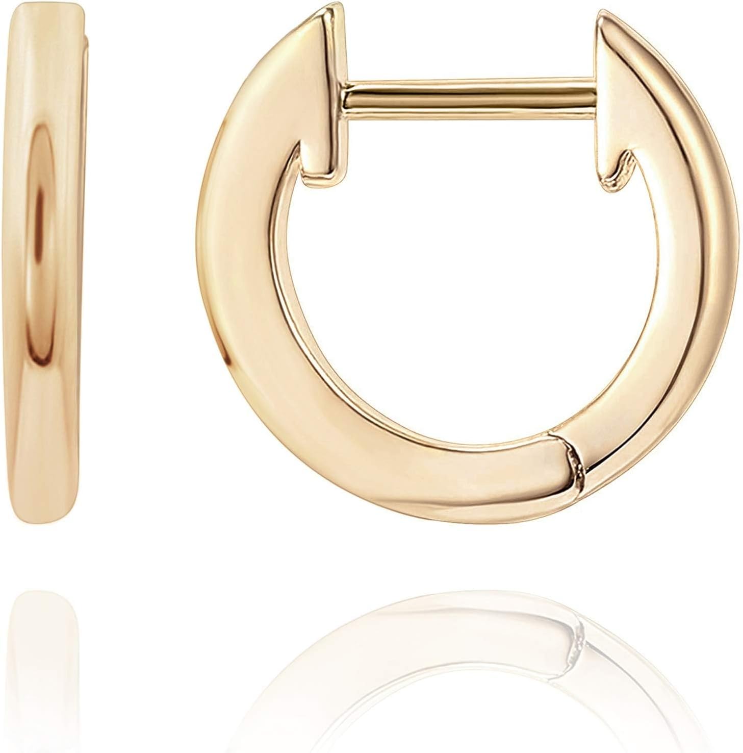 PAVOI 14K Gold Plated Ear Cuff | Gold Huggie Earrings for Women | Dainty Cuff Earrings & Small Hoops | Trendy Fashion Jewelry