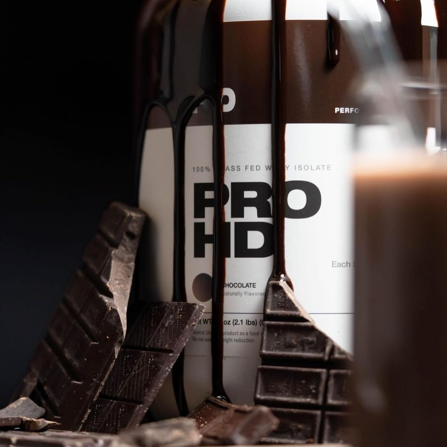 HD MUSCLE ProHD Protein | 100% Grass Fed Whey Isolate | 25g Protein, 110 Calories, 0g Fat | Zero Fillers or Amino Spiking | 2.1 Pound, 30 Servings (Chocolate) - Image 5
