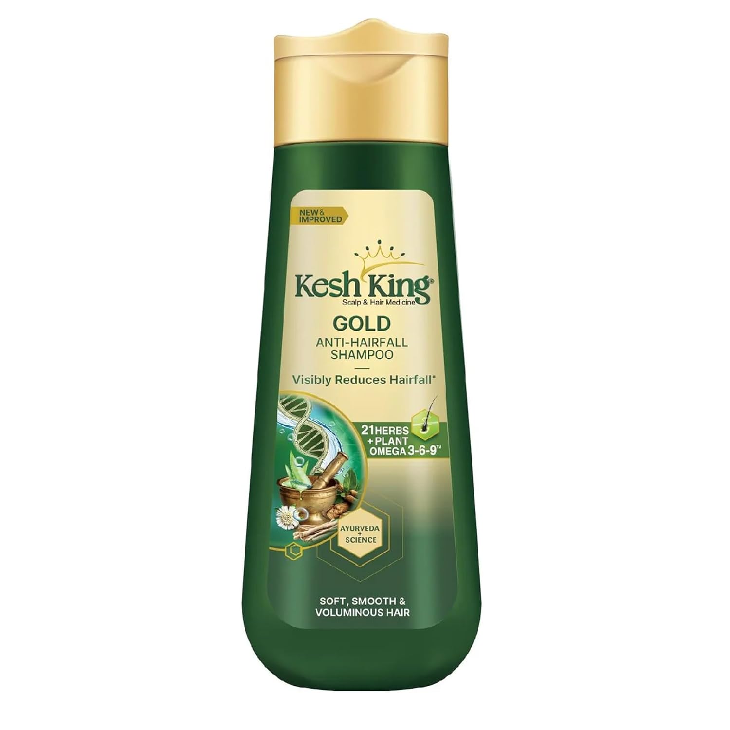 KESH KING Anti Hairfall Shampoo | with 21 Ayurvedic Herbs & Aloe Vera | Provides Healthy Nourished Scalp | for Shiny & Smooth Hairs | 6.76 Fl Oz/200ml