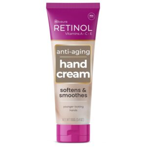 LIVAURA Retinol Anti-Aging Hand Cream – The Original Brand For Younger Looking Hands –Rich, Velvety Conditions & Protects Skin, Nails & Cuticles – Vitamin A Minimizes Age’s Effect on Skin (Women’s)