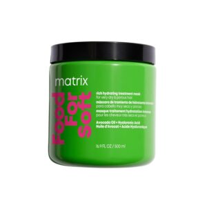 MATRIX Food For Soft Rich Hydrating Mask – For Dry & Brittle Hair, Adds Shine & Softness, With Avocado Oil & Hyaluronic Acid, Replenishes Moisture