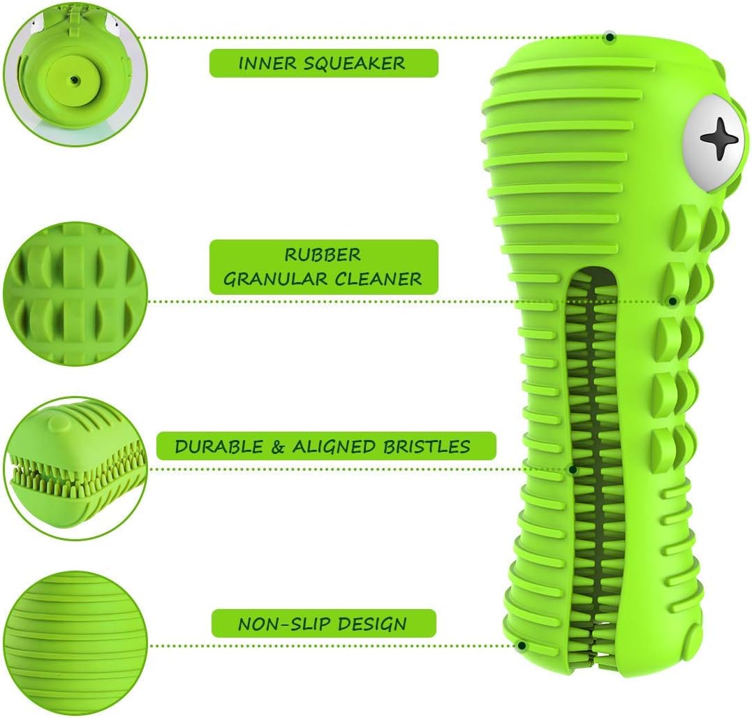 Cutiful Dog Toys for Aggressive Chewers Large Medium Breed, Indestructible Dog Chew Toys, Squeaky Interactive Tough Extremely Durable, Dogs Toothbrush Toys to Keep Them Busy - Image 3